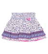 Poupette St Barth Ariel Floral Skirt In Blue Magnolia Mxb