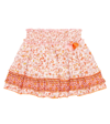 Poupette St Barth Ariel Floral Skirt In Pink Magnolia