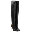 TOM FORD T SCREW LEATHER OVER-THE-KNEE BOOTS