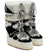 Alanui X Moon Boot Icon Knit Boots In Black Multi
