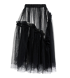 NOIR KEI NINOMIYA RUFFLE-TRIMMED TULLE MIDI SKIRT