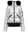 Goldbergh Faux Fur-trimmed Puffer Jacket In Silber