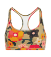 Tory Sport Tory Burch Printed Weightless Racerback Bra In Red Meadow Bloom Large