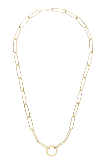 Jenna Blake The Charm Chain 18k Yellow Gold And Diamond Necklace