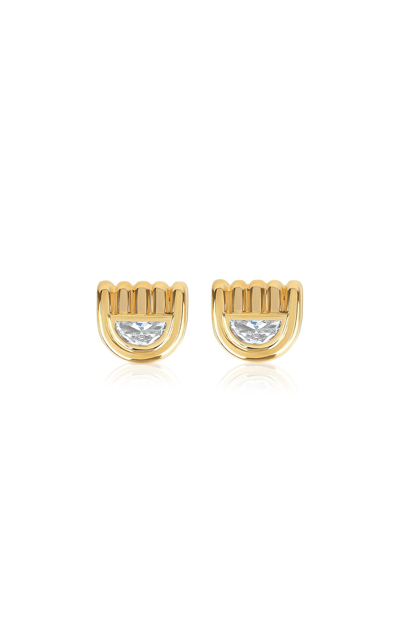 State Property Marmara 18-karat Gold Diamond Earrings