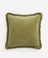 Soho Home Margeaux Lichen Square Cushion In Green