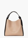 Kate Spade Knott Colorblocked Medium Crossbody Tote In Kraft Paper