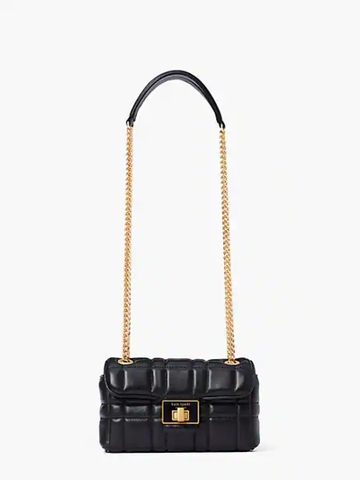 Kate Spade Evelyn Quilted Small Shoulder Crossbody In Black