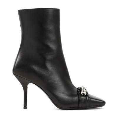 Givenchy Woven G Chain Ankle Booties In Black
