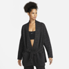 Nike Women's  Yoga Therma-fit Luxe Jacquard Top In Black