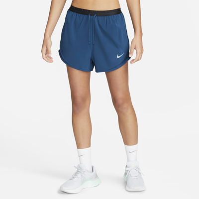 Nike Women's Dri-fit Run Division Tempo Luxe Running Shorts In Blue
