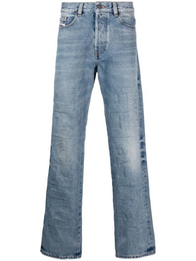 Diesel 2010 007i3 Straight-leg Jeans In Blau