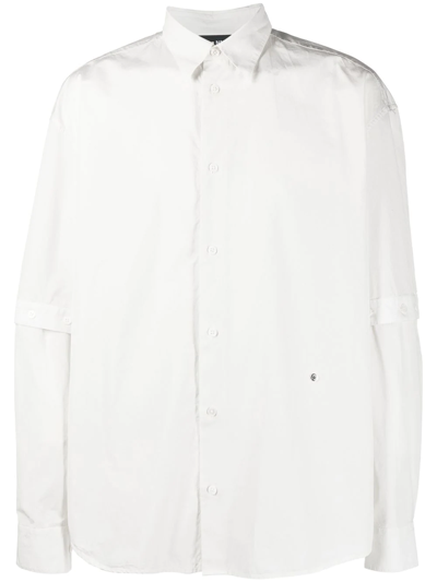 Etudes Studio Detachable-sleeved Cotton Shirt In Nude