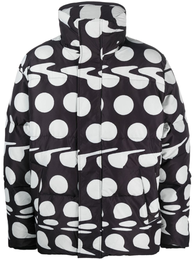 Etudes Studio Polaris Graphic-print Padded Jacket In Schwarz