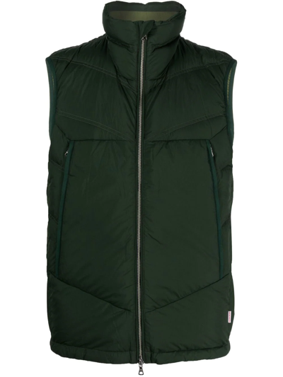 Orlebar Brown Quilted Zip-up Gilet In Green