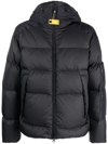 Parajumpers Padded Hooded Jacket In Blau