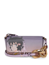 Jw Anderson X Run Hany - Anchor Chain Baguette - Leather Shoulder Bag In Purple