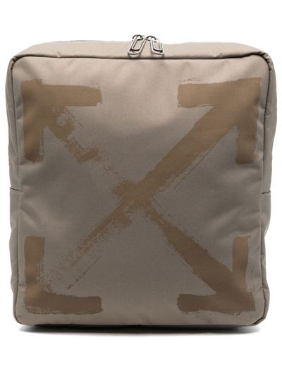 Off-white Arrows-print Backpack In Green