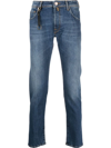 Incotex 5p Comfort Slim Fit Blue Stretch Denim Jeans In Blau