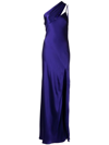 MICHELLE MASON SIDE-SLIT ONE-SHOULDER GOWN