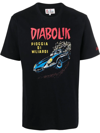 Mc2 Saint Barth Diabolik Car And Money Printed T-shirt Diabolik Special Edition In Schwarz