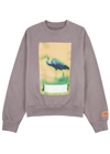 Heron Preston Censored Print Crew Neck Sweatshirt In Grey