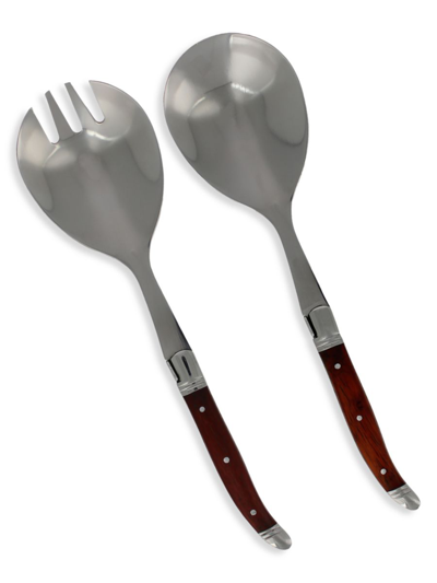 French Home Laguiole 2-piece Connoisseur Rosewood Salad Servers In Neutral