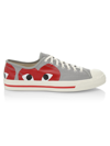 Comme Des Garçons Play Cdg Play X Converse Unisex Jack Purcell Low-top Sneakers In Red Gray