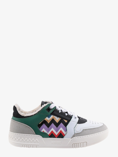 Missoni Zigzag Panelled Low-top Sneakers In Multicolor