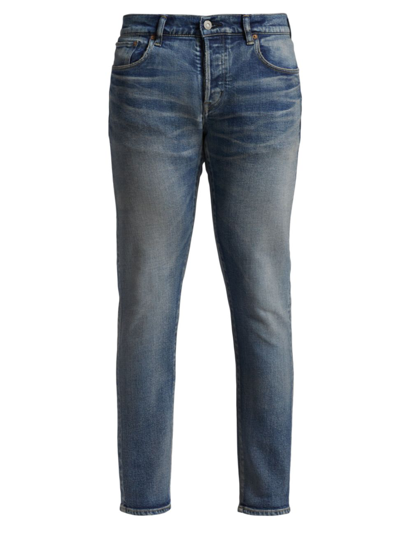 Moussy Vintage Birmingham Tapered Jeans In Blue