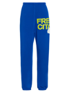 Freecity Superluff Lux Standard-fit Sweatpants In Electric Bluelight