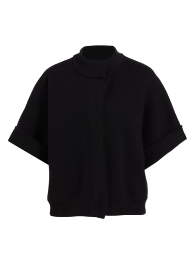 Max Mara Valery Zip Cardigan In Black