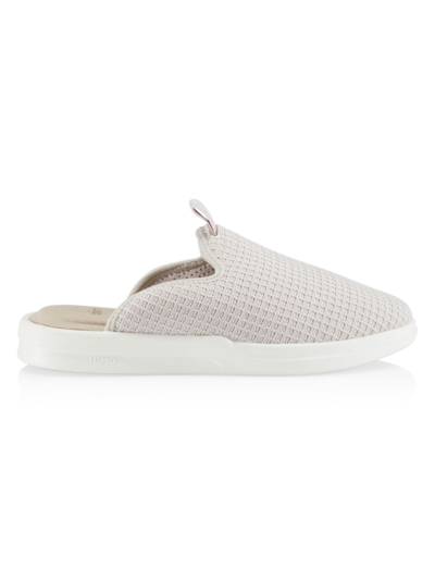 Lusso Cloud Pelli Waffle Knit Slipper In Perfect Grey Marshmallow