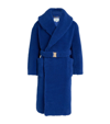 CASABLANCA FAUX SHEARLING BELTED COAT