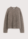 Totême Country Melange Knit Crewneck Sweater In Beige Melange