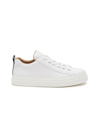 CHLOÉ ‘LAUREN' LOW TOP LACE UP LOGO TAB LEATHER SNEAKERS