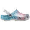 Crocs Kids' Classic Glitter Clog Sandal In Pink/blue
