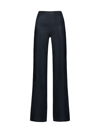 Jacquemus Le Pantalon Soffio Flared Trousers In Navy