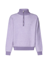 Jacquemus La Maille Berger Embroidered Logo Half Zip Merino Wool Blend Sweater In Light Purple