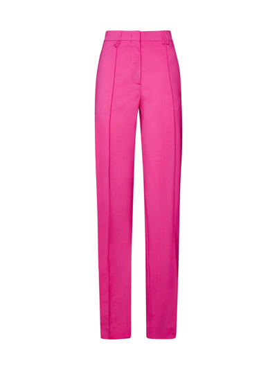 Jacquemus Le Pantalon Camargue Stretch-wool Trousers In Pink