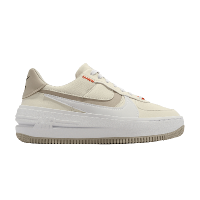 Pre-owned Nike Wmns Air Force 1 Plt.af.orm 'coconut Milk' In Cream