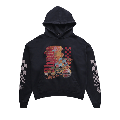 Pre-owned Rhude Joyride Hoodie 'vintage Black'