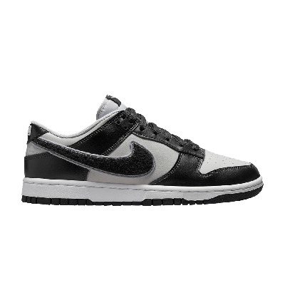 Pre-owned Nike Dunk Low 'chenille Swoosh - Black Grey Fog'
