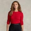 RALPH LAUREN CABLE-KNIT CASHMERE SWEATER