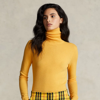 Polo Ralph Lauren Slim Fit Cashmere Turtleneck Sweater In Slicker Yellow