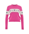 Chiara Ferragni Maxilogomania Sweater In Pink
