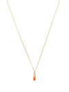 True Rocks Mini Pill Pendant Necklace In Gold