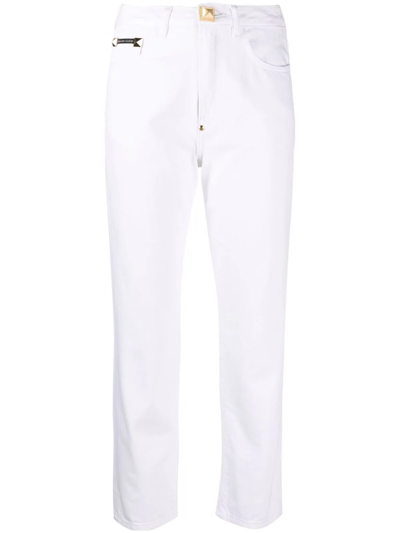 Philipp Plein Boyfriend-cut Jeans In White