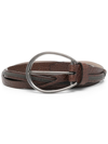 Brunello Cucinelli Twisted Leather Belt In 褐色