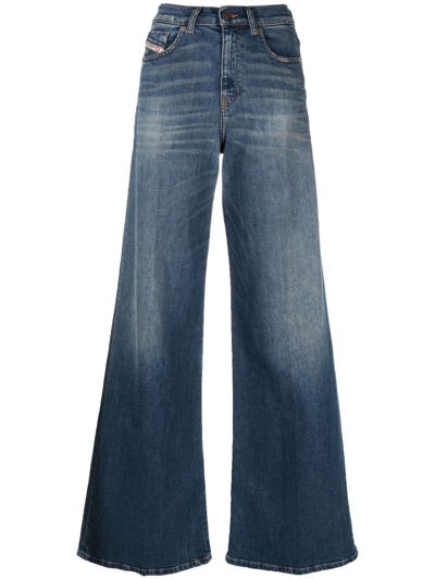 Diesel 1978 09e66 Flared Jeans In Blue